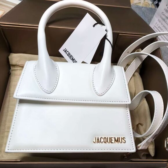 Jacquemus Le Grande Chiquito Ivory Purse - Picture 1 of 9